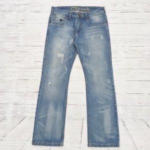 L7B by Little Big • Seasonal Distressed Low Rise Bootcut Leg Jeans
